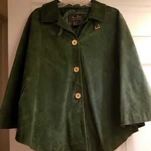 Terry Lewis Genuine Suede Poncho